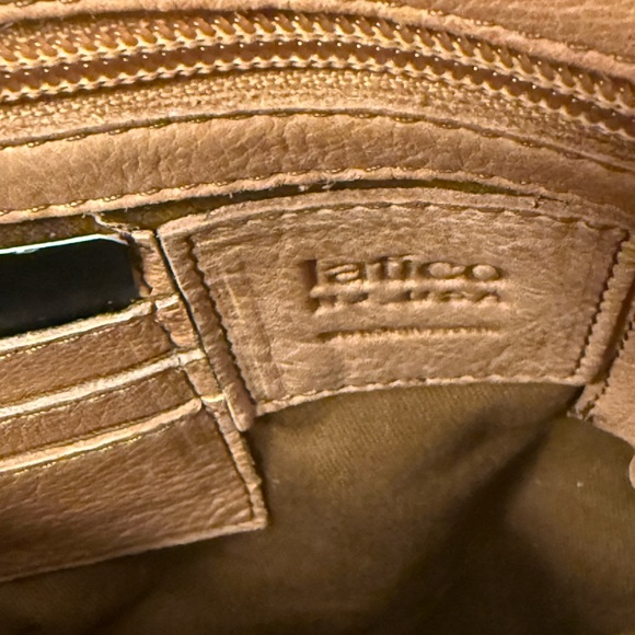 Latico Leather Crossbody Bag Tan Washed Leather Stitch Detail Boho Shoulder Bag - Picture 6 of 8